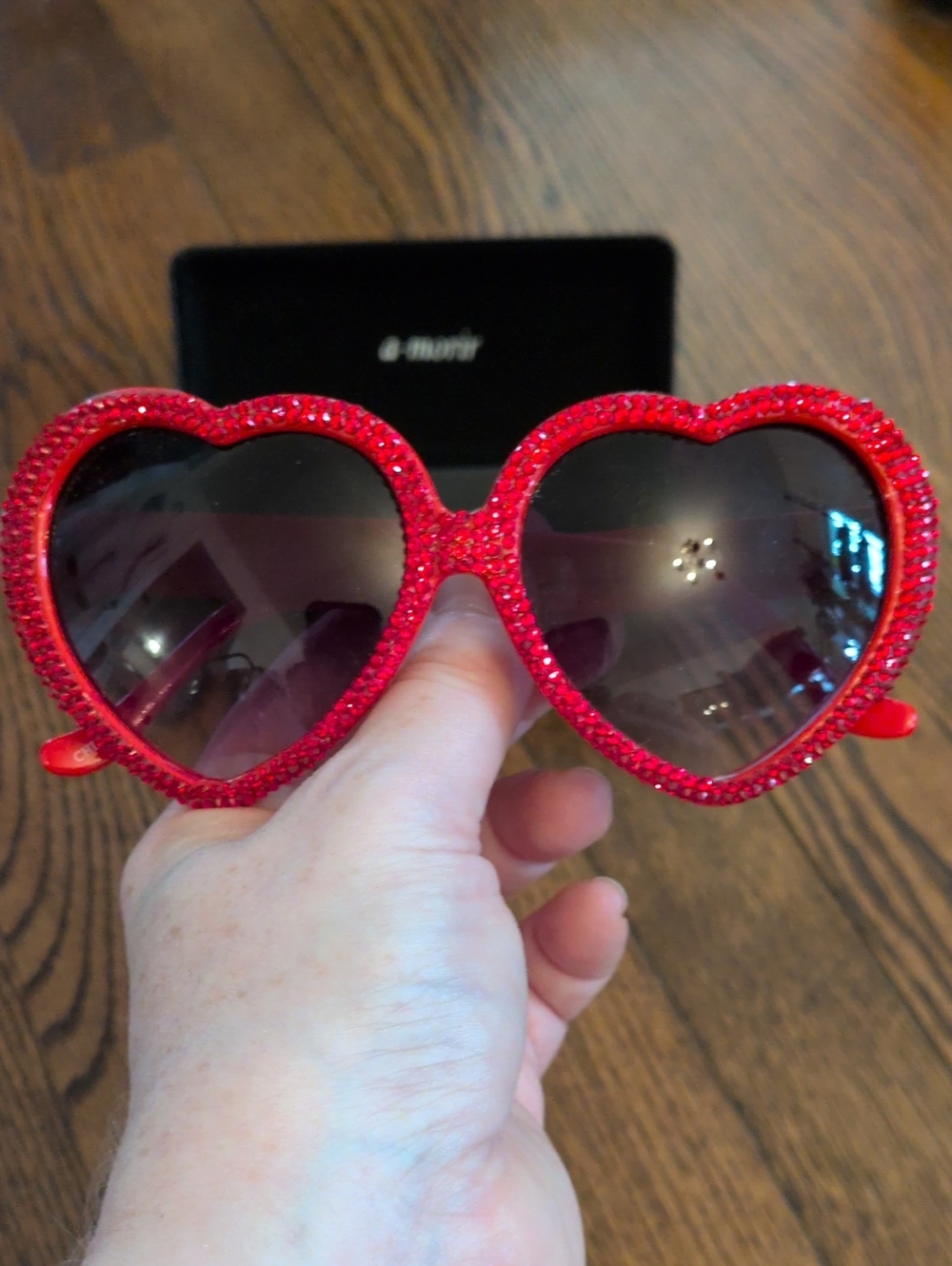 a-morir Red Heart Sunglasses